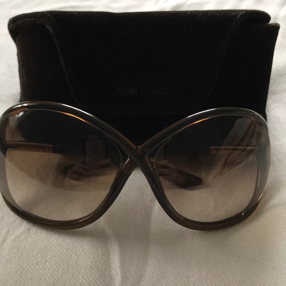 Tom Ford Whitney Oversized Soft Round Sunglasses